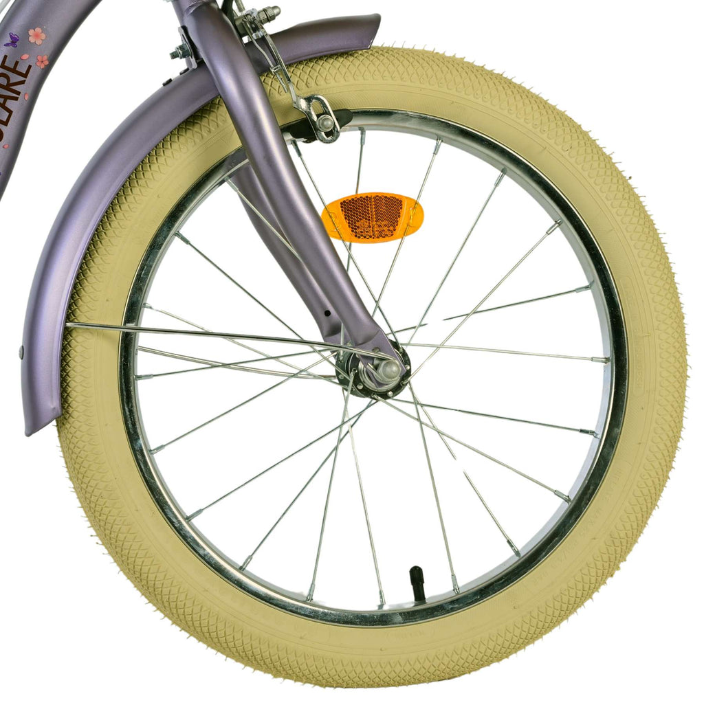 Volare blossom kinderfiets - meisjes - 18 inch - paars - twee handremmen