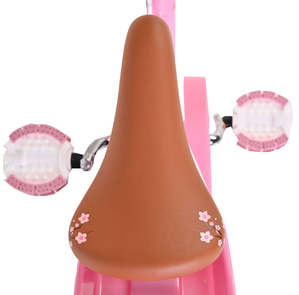 Volare Blossom Kinderfahrrad - Mädchen - 12 Zoll - Rosa - Zwei Handbremsen