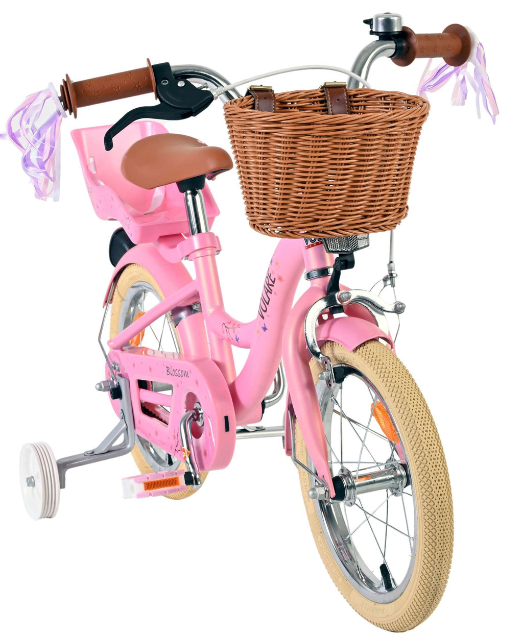 Volare Blossom Kinderfahrrad – Mädchen – 14 Zoll – Rosa