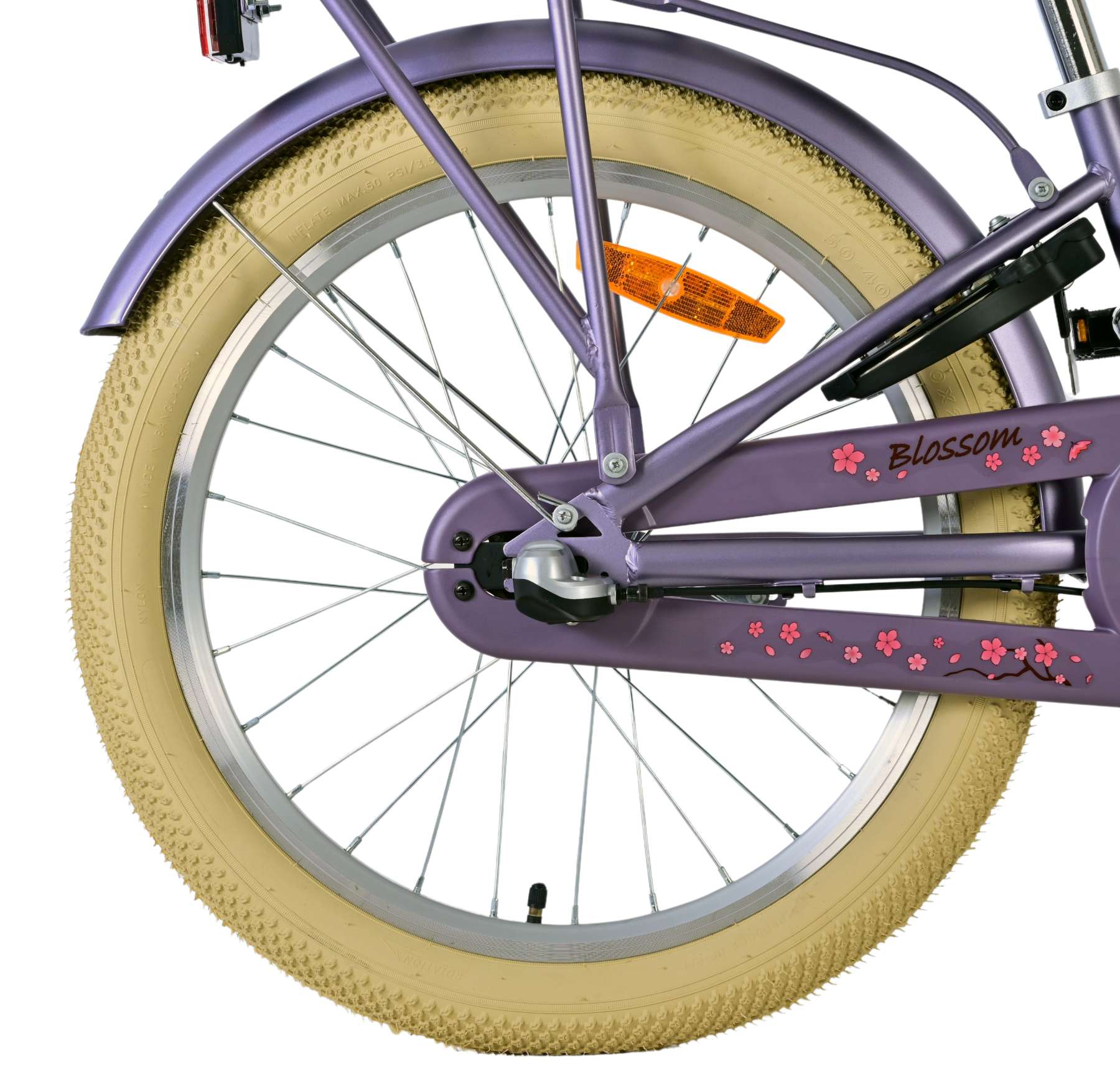 Volare blossom kinderfiets - meisjes - 20 inch - paars - nexus 3 versnellingen