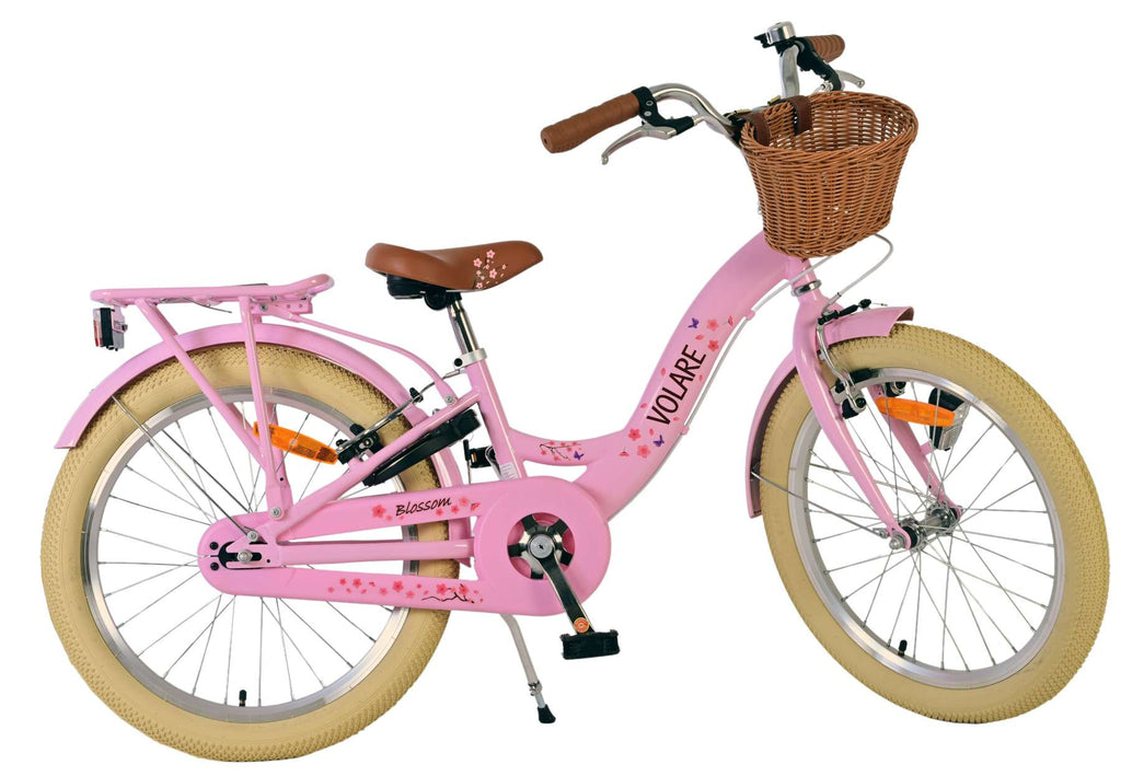 Volare Blossom Kinderfahrrad - Mädchen - 20 Zoll - Rosa - Zwei Handbremsen