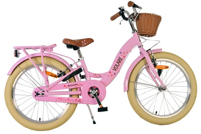 Volare Blossom Kinderfahrrad - Mädchen - 20 Zoll - Rosa - Zwei Handbremsen