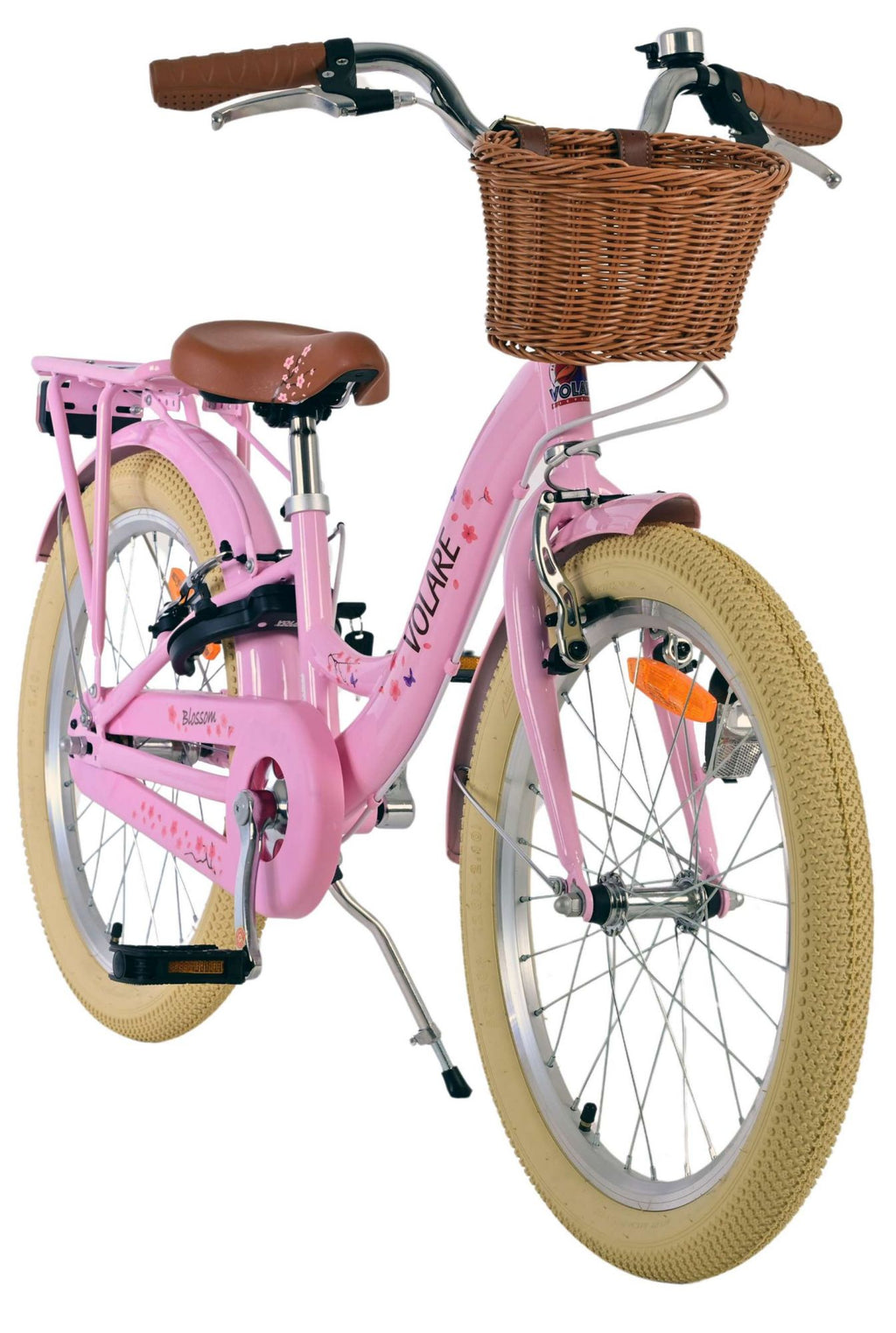 Volare Blossom Kinderfahrrad - Mädchen - 20 Zoll - Rosa - Zwei Handbremsen