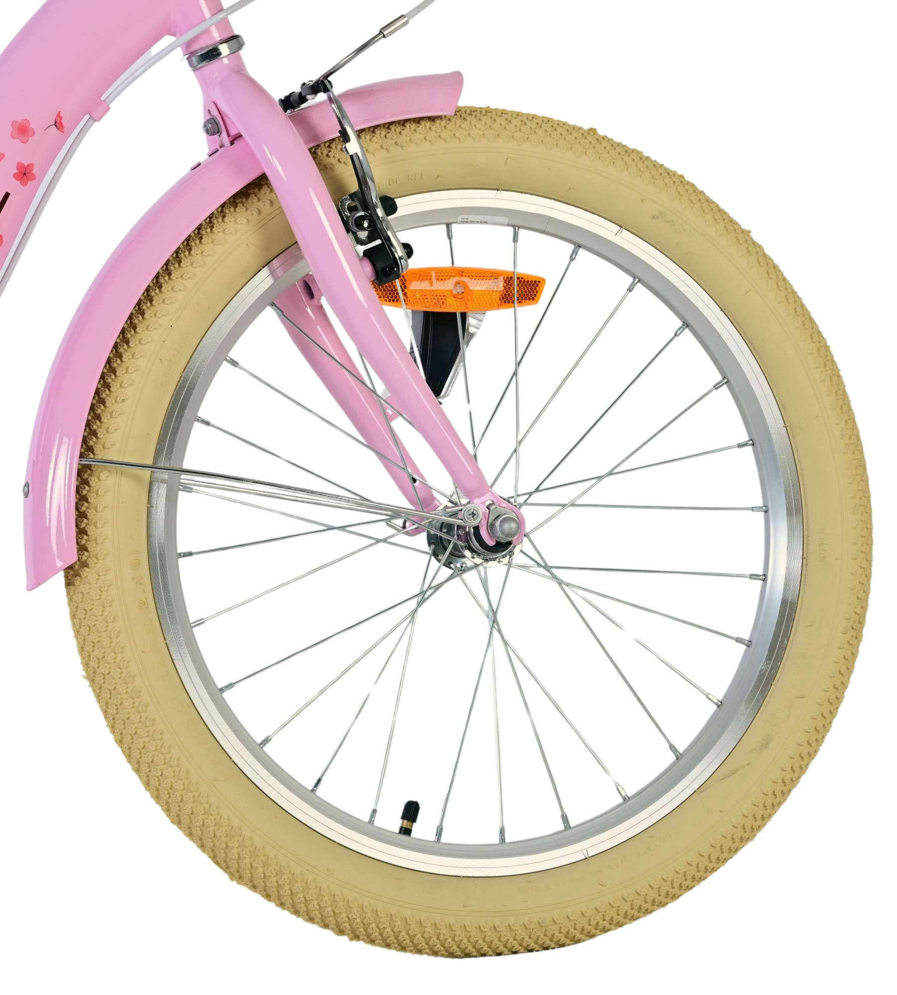 Volare Blossom Kinderfahrrad - Mädchen - 20 Zoll - Rosa - Zwei Handbremsen