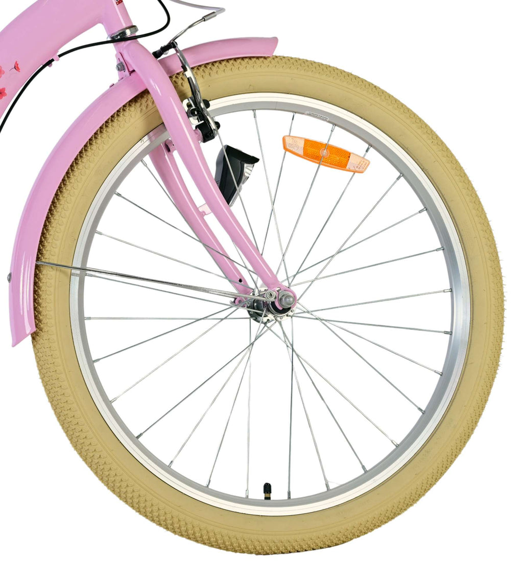 Volare Blossom Kinderfahrrad – Mädchen – 24 Zoll – Pink – 3 Zahnräder