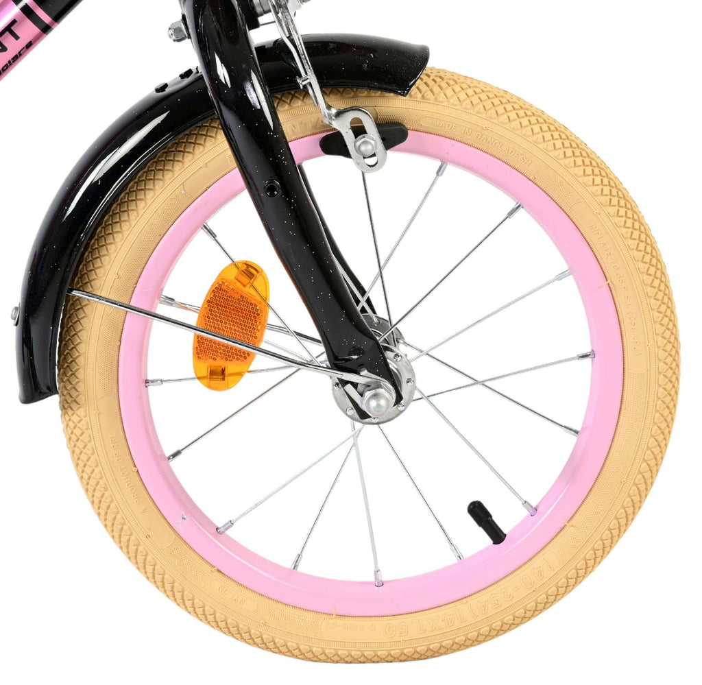 Volare excellent kinderfiets - meisjes - 14 inch - zwart