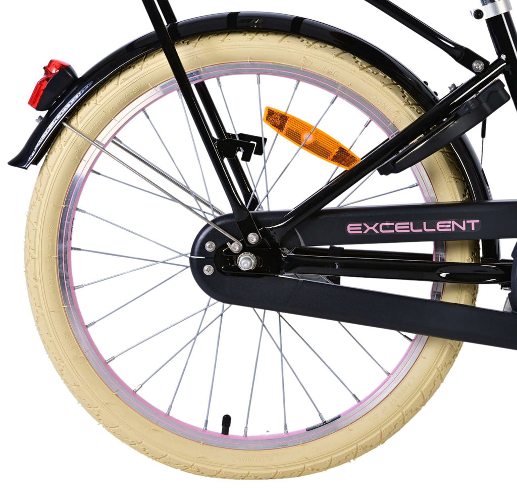 Volare 20 Zoll Fahrrad Oma ausgezeichnet schwarz pink 22130