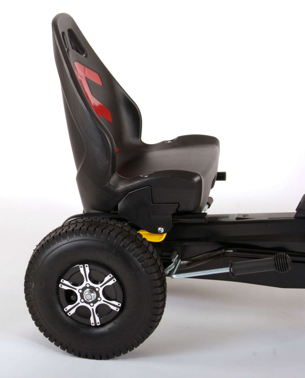 Volare go kart racing car - jongens - groot - luchtbanden - zwart