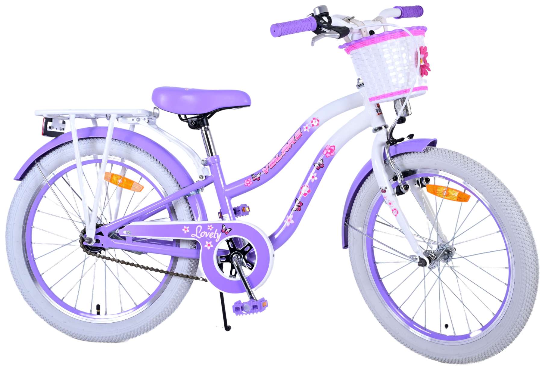 Volare schönes Kinderfahrrad Mädchen 20 Zoll lila