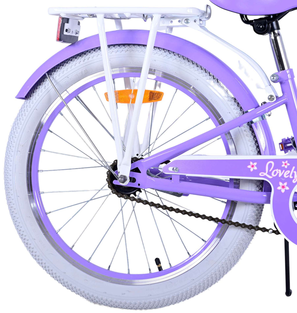 Volare schönes Kinderfahrrad Mädchen 20 Zoll lila