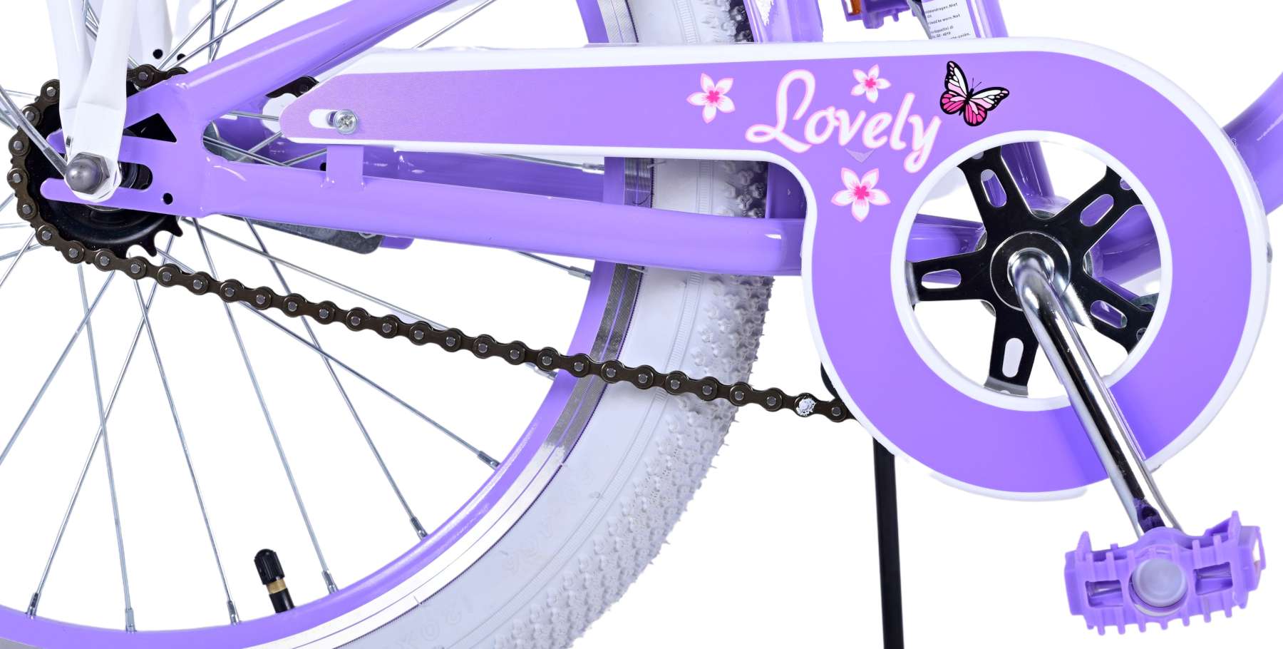 Volare schönes Kinderfahrrad Mädchen 20 Zoll lila