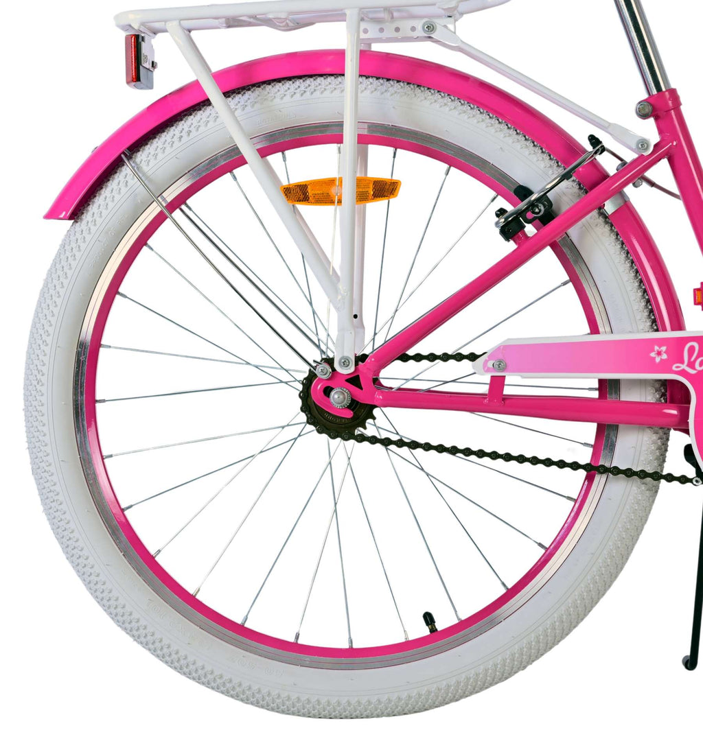 Volare lovely kinderfiets - meisjes - 24 inch - roze - twee handremmen