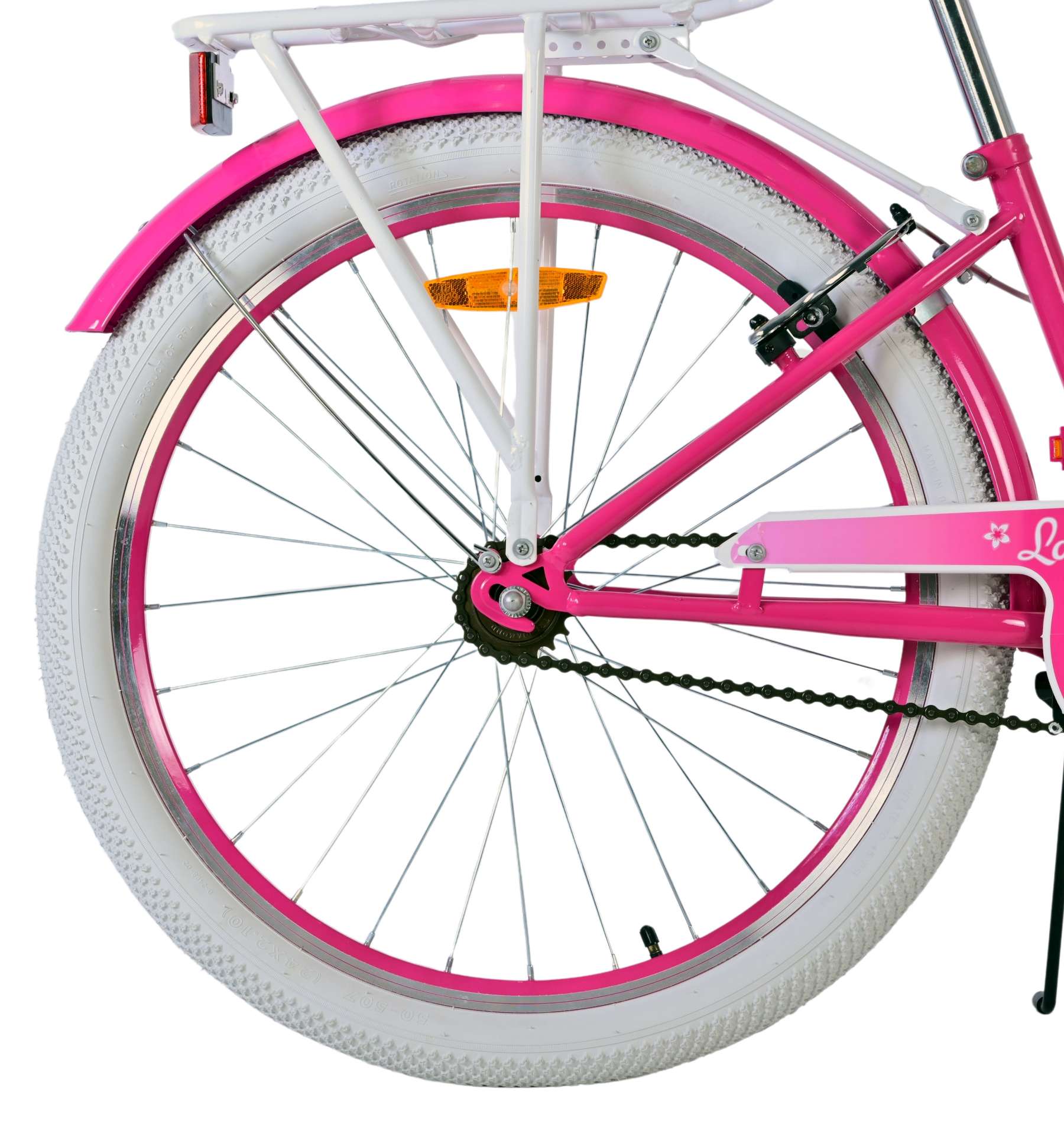 Volare lovely kinderfiets - meisjes - 24 inch - roze - twee handremmen