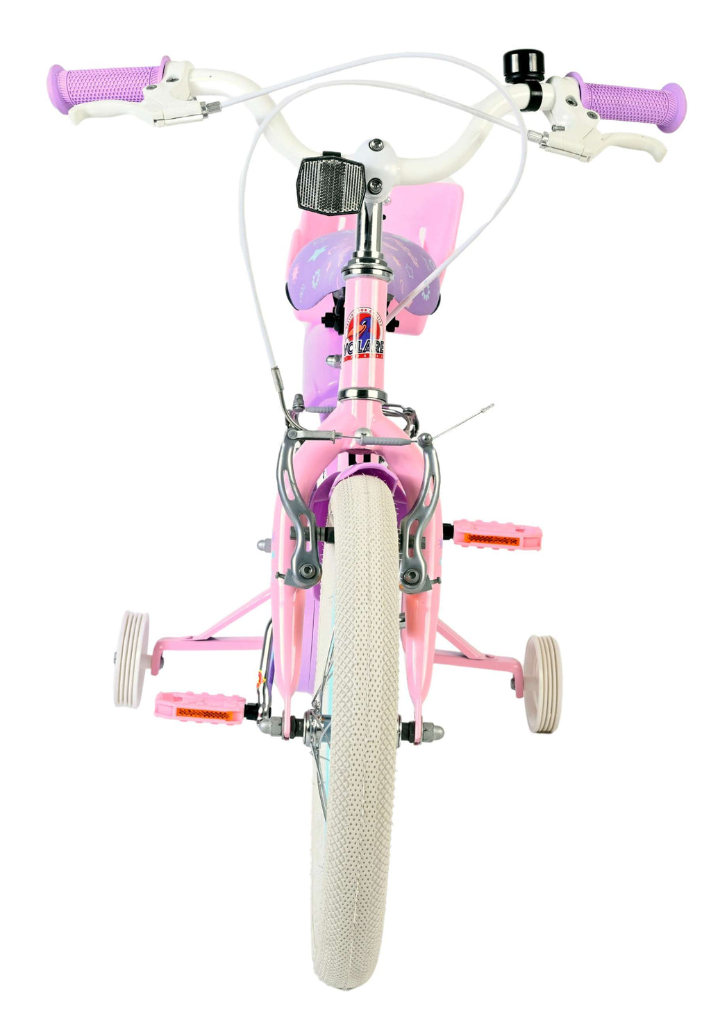 Volare Olivia Kinderfahrrad - Mädchen - 16 Zoll - Rosa - Zwei Handbremsen