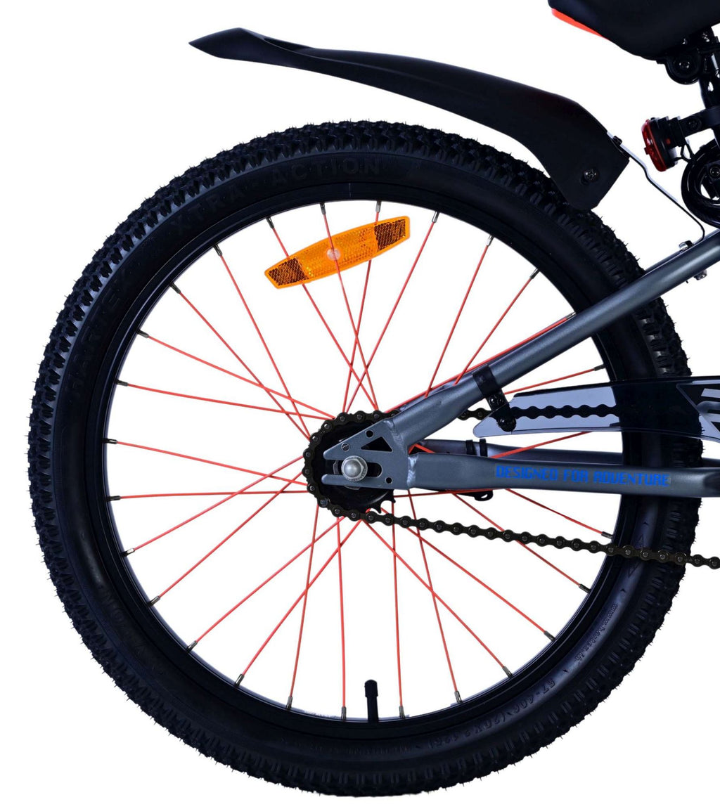 Volare 20 inch fiets rocky remnaaf blauw grijs 42012