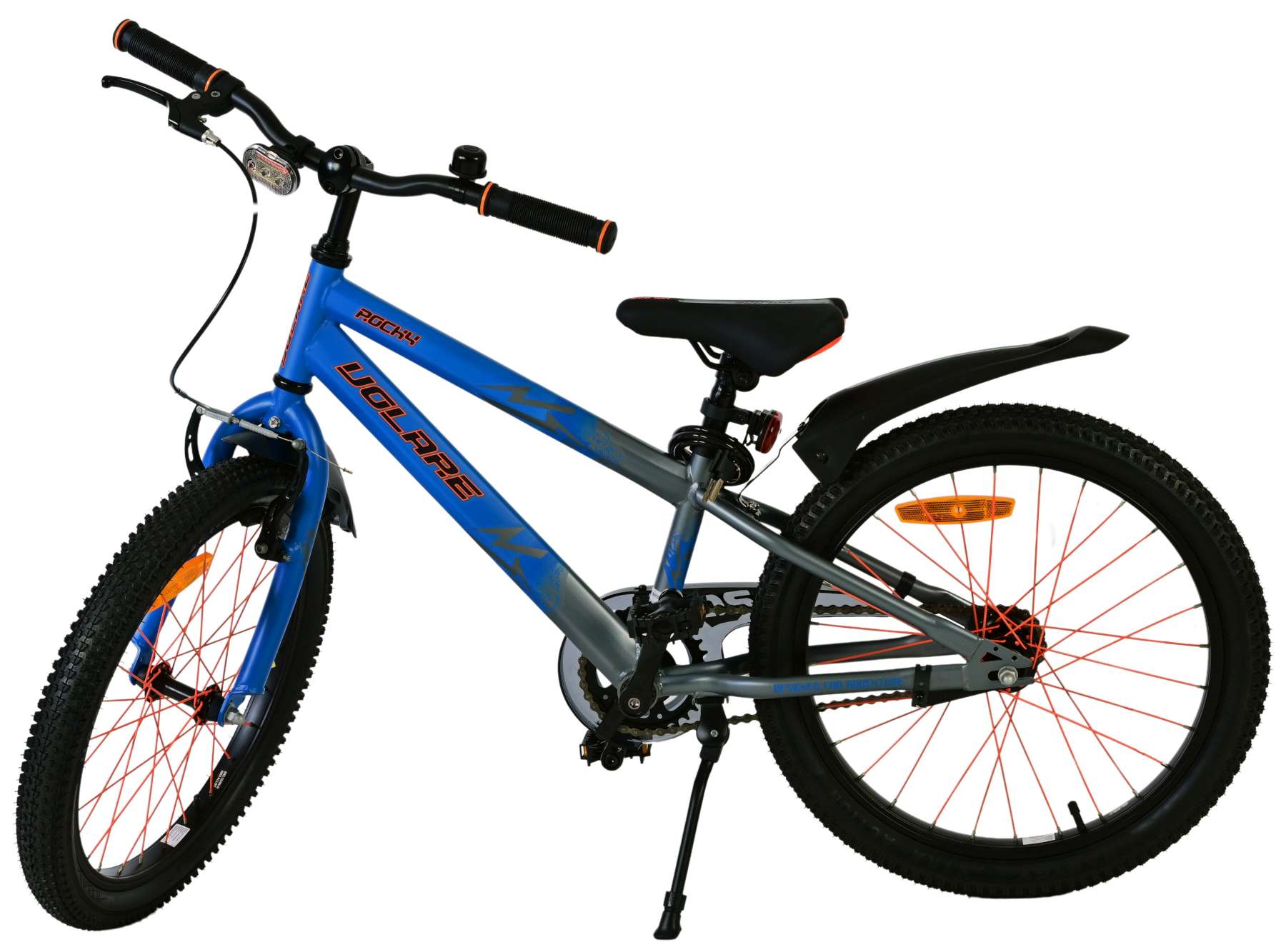 Volare 20 inch fiets rocky remnaaf blauw grijs 42012