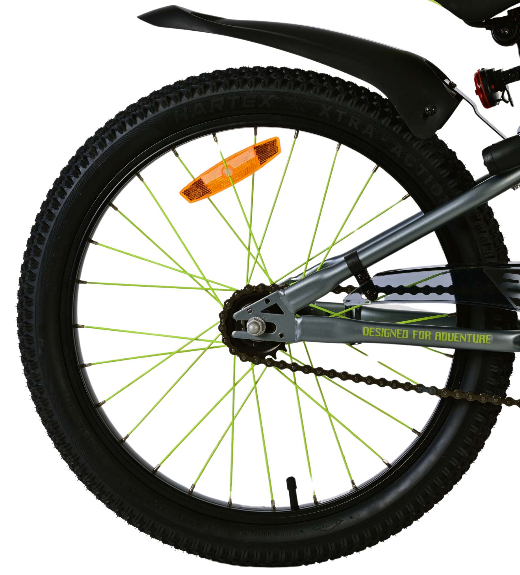 Volare 20 inch fiets rocky remnaaf groen grijs 42010