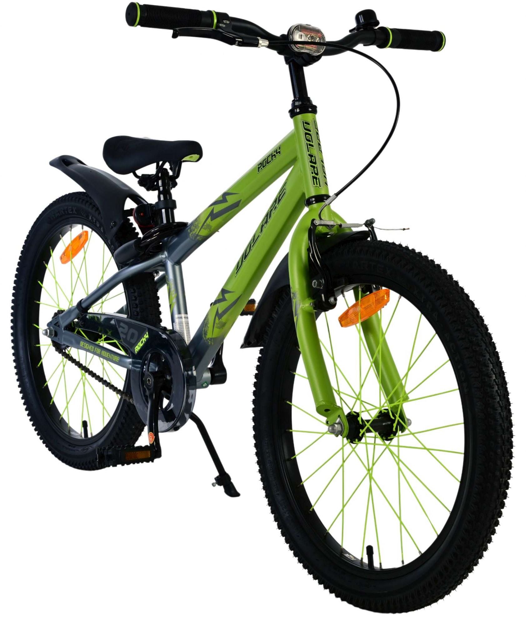 Volare 20 inch fiets rocky remnaaf groen grijs 42010
