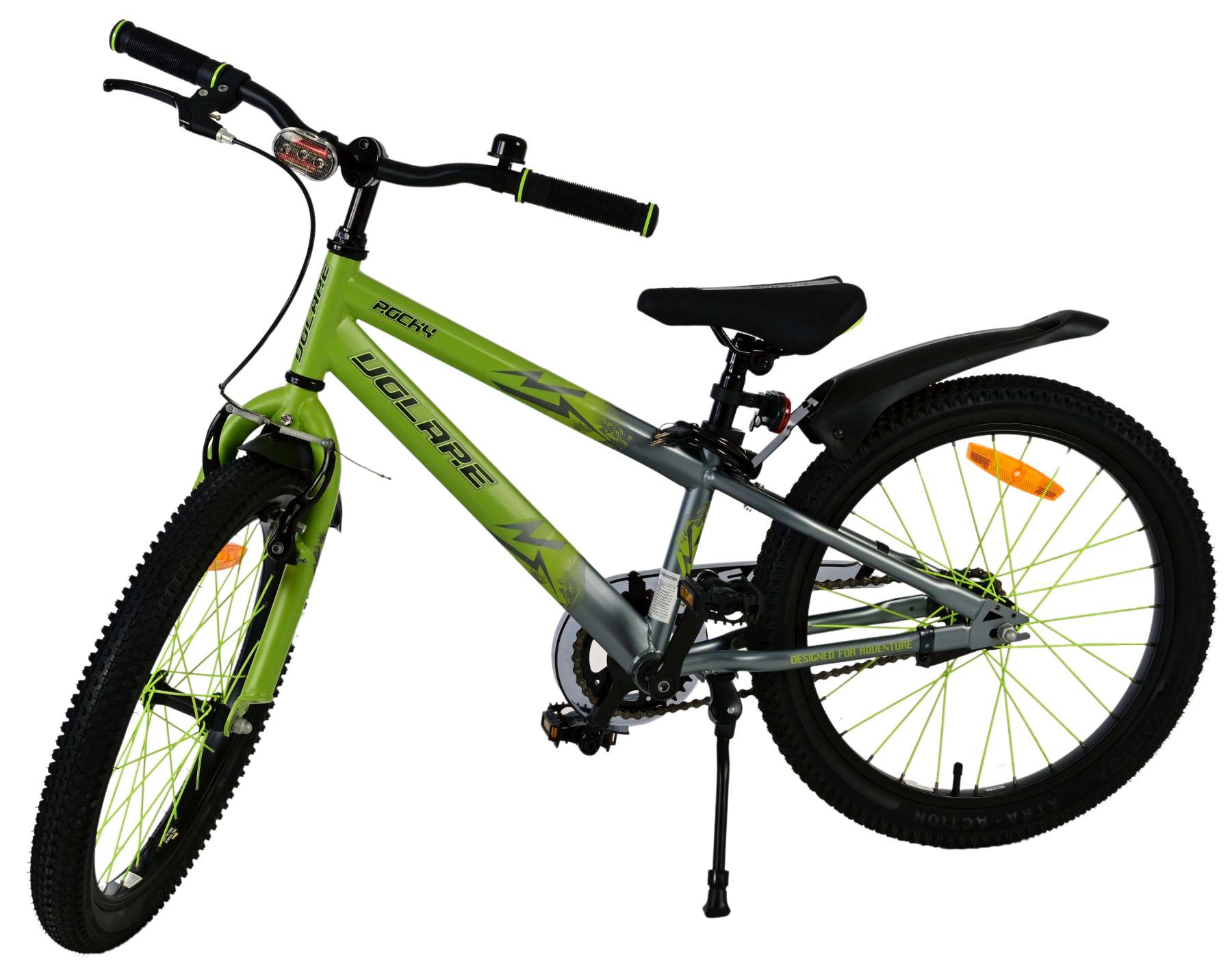 Volare 20 inch fiets rocky remnaaf groen grijs 42010