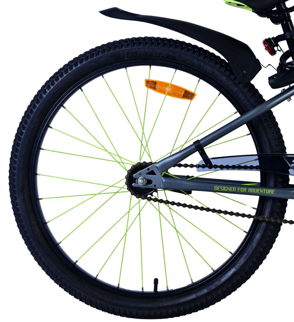 Volare 24 inch fiets rocky remnaaf groen grijs 42410