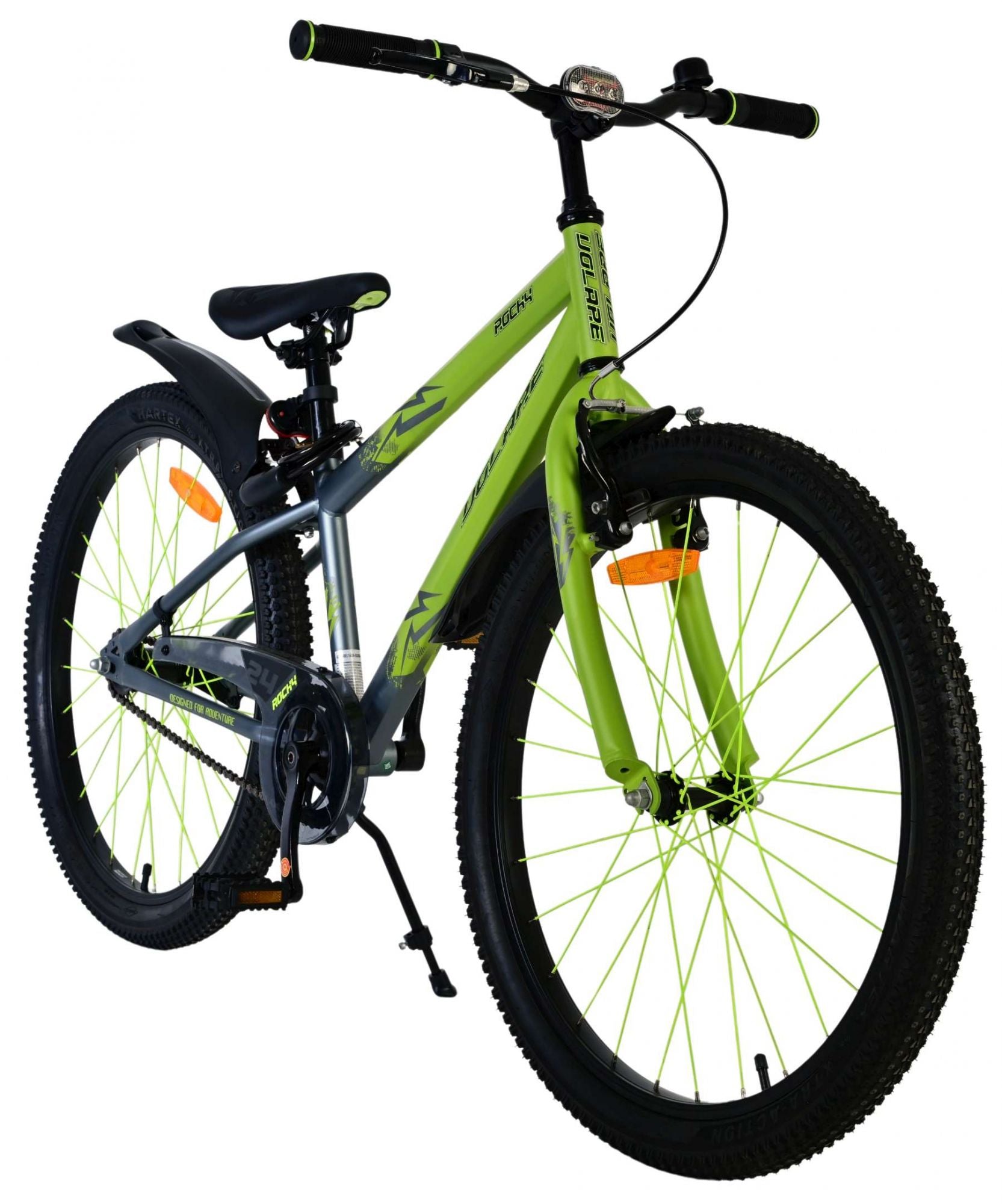 Volare 24 inch fiets rocky remnaaf groen grijs 42410