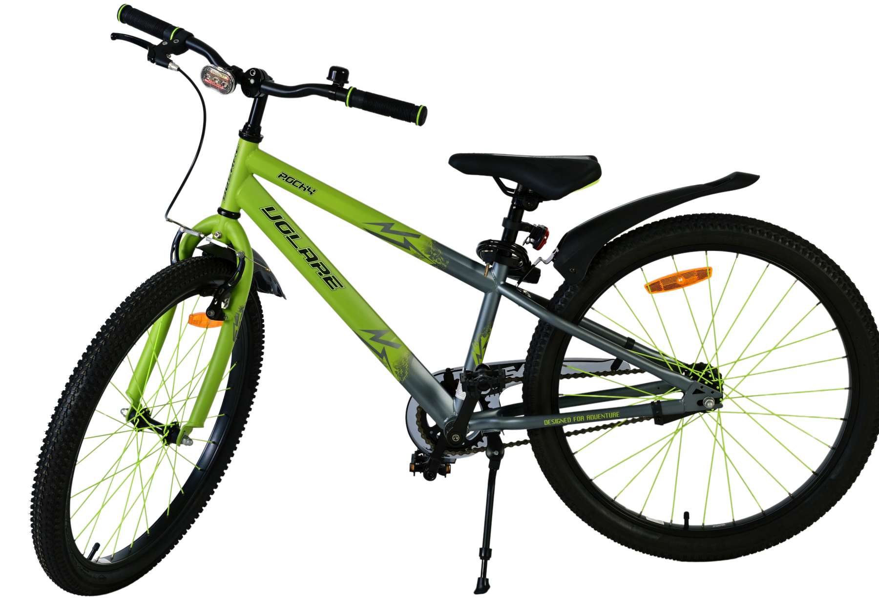 Volare 24 inch fiets rocky remnaaf groen grijs 42410