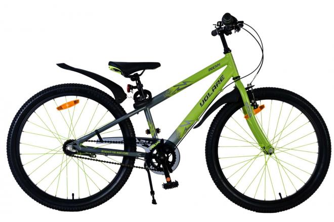 Volare 24 inch fiets rocky 3v remnaaf groen grijs 42414
