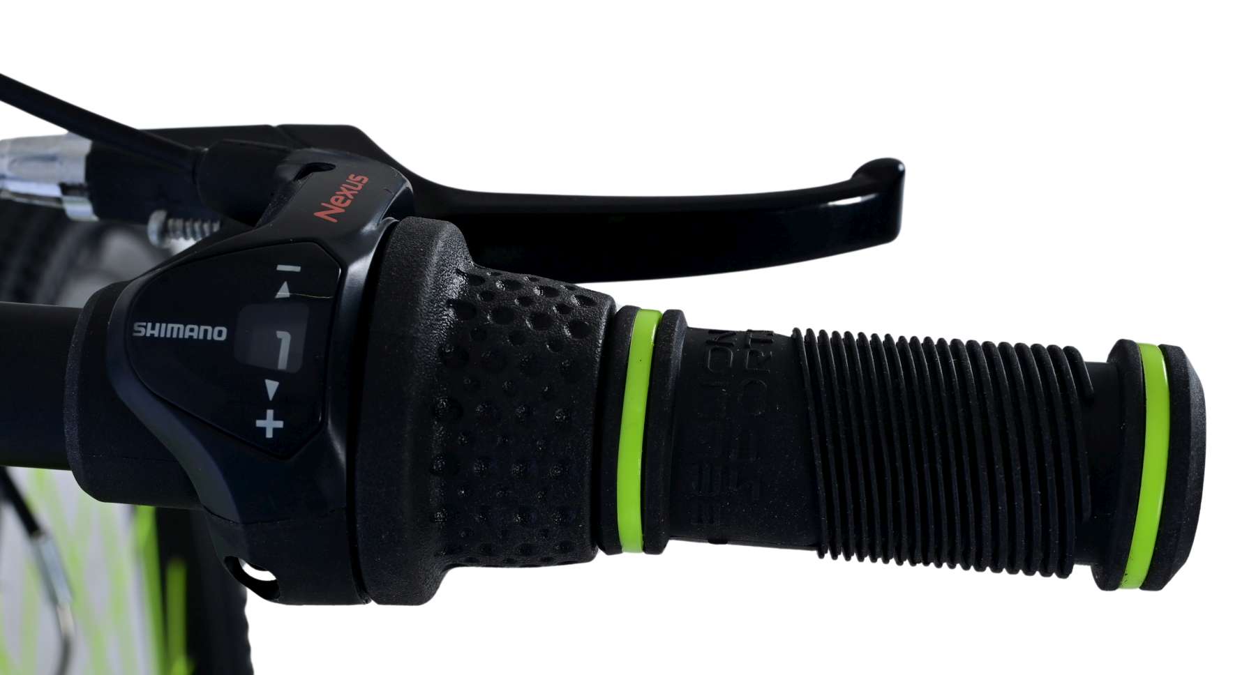 Volare 24 inch fiets rocky 3v remnaaf groen grijs 42414