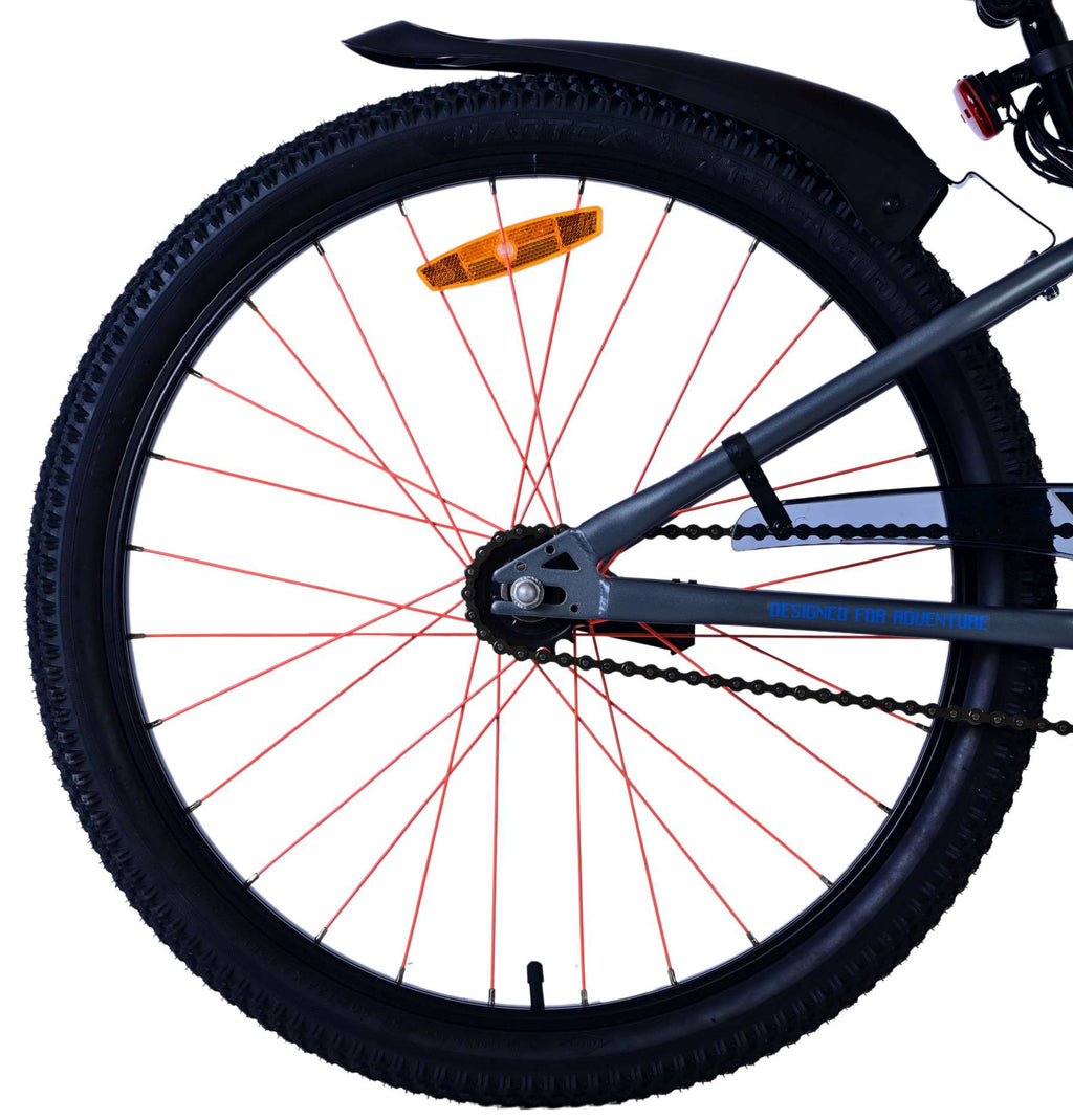 Volare 24 inch fiets rocky remnaaf blauw grijs 42412