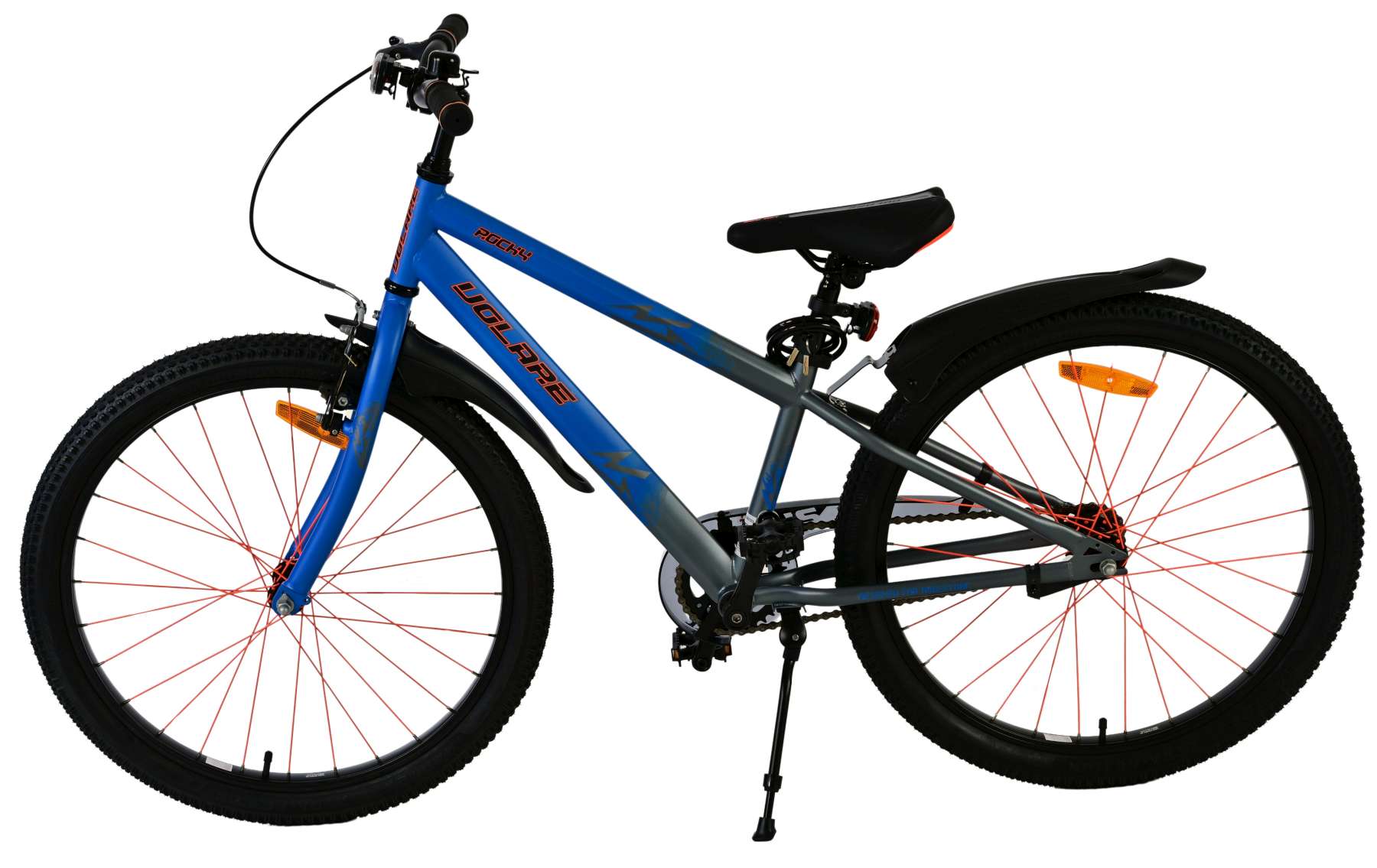 Volare 24 inch fiets rocky remnaaf blauw grijs 42412