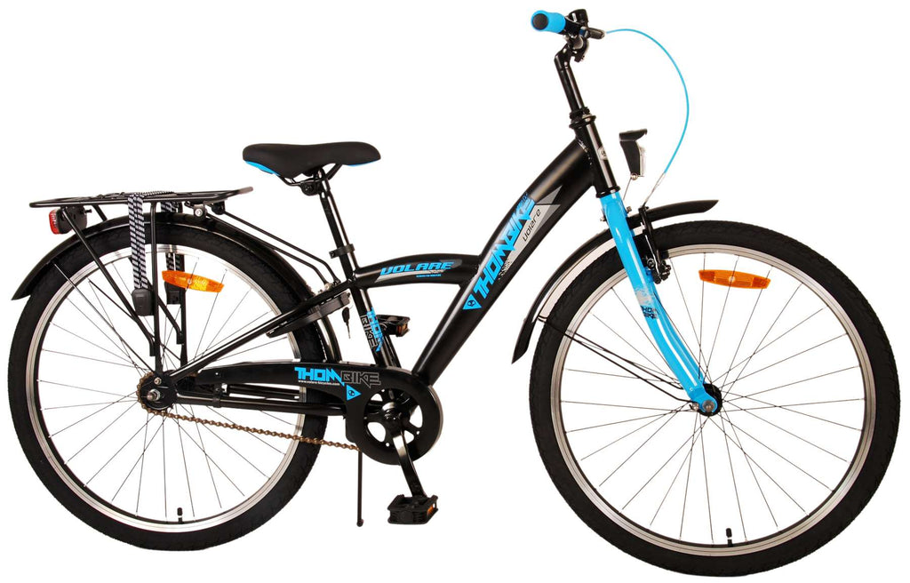 Volare Thombike Kinderfahrrad – Jungen – 24 Zoll – Schwarz/Blau