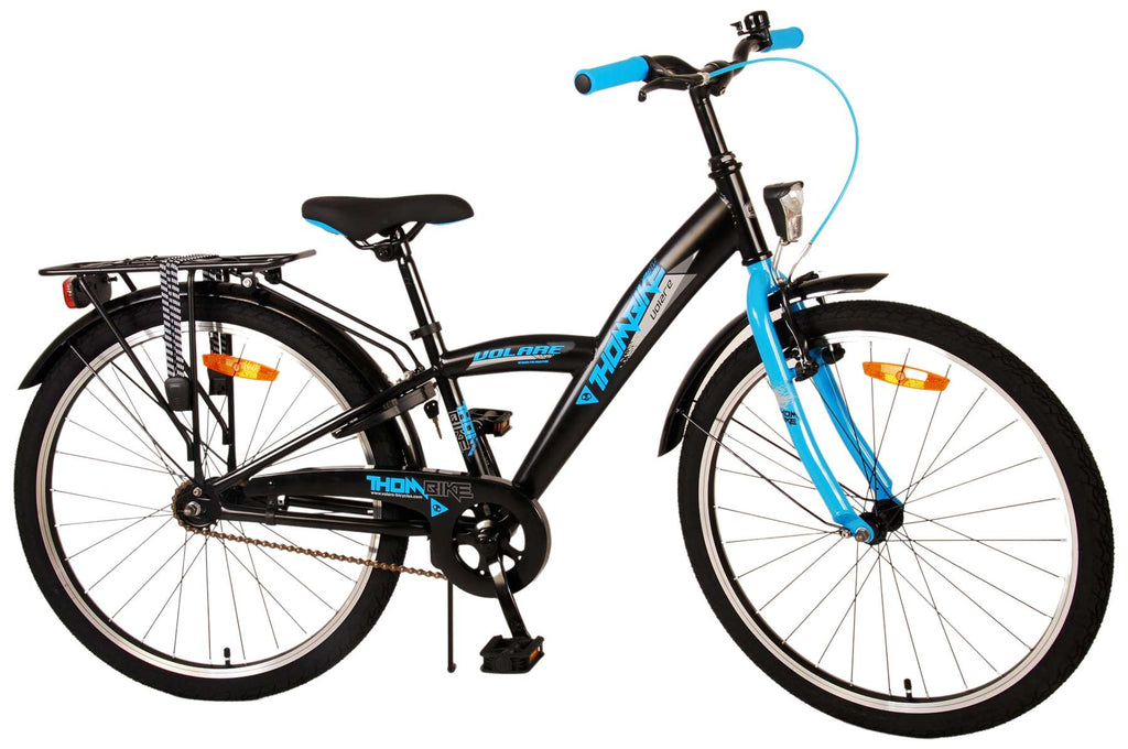 Volare Thombike Kinderfahrrad – Jungen – 24 Zoll – Schwarz/Blau