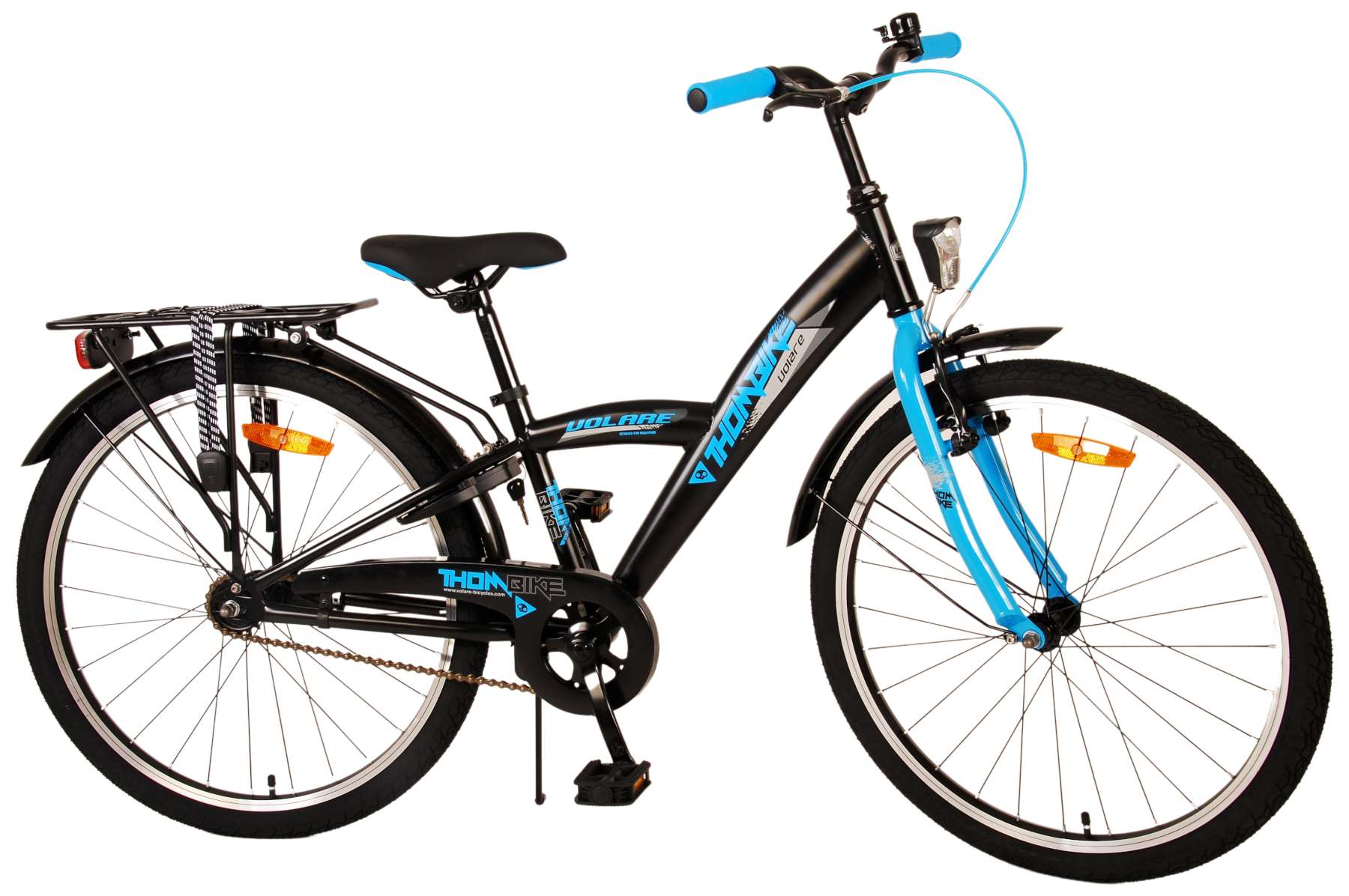Volare Thombike Kinderfahrrad – Jungen – 24 Zoll – Schwarz/Blau