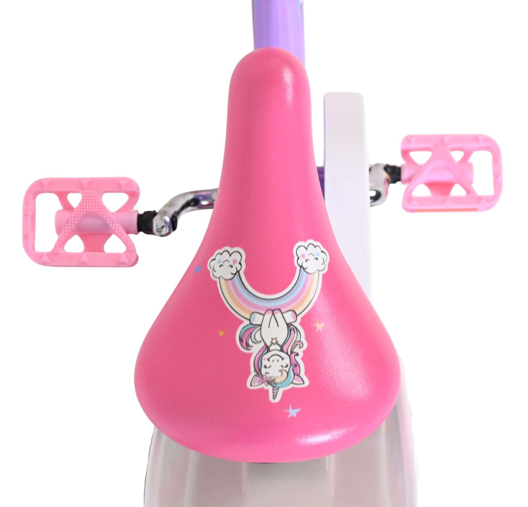 Volare unicorn kinderfiets - meisjes - 14 inch - paars