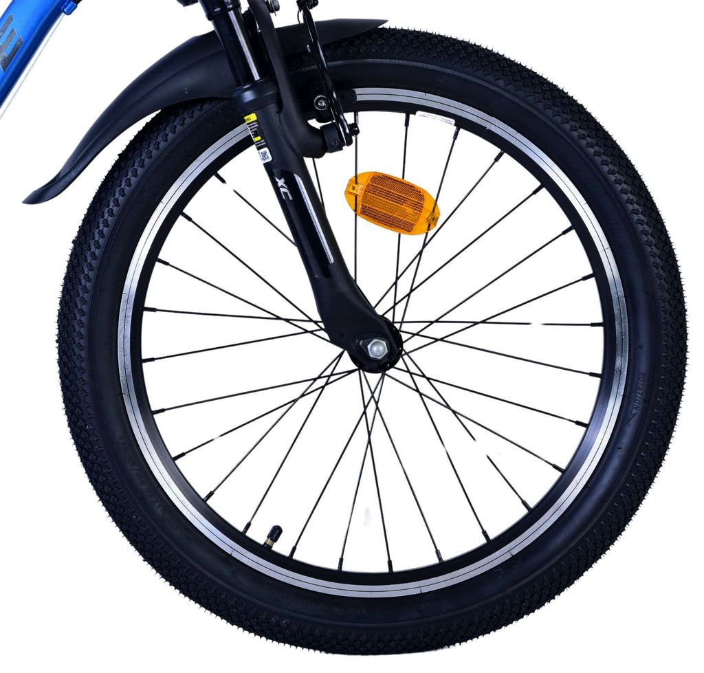 Volare xc race kinderfiets - 20 inch - 7 speed - blauw grijs
