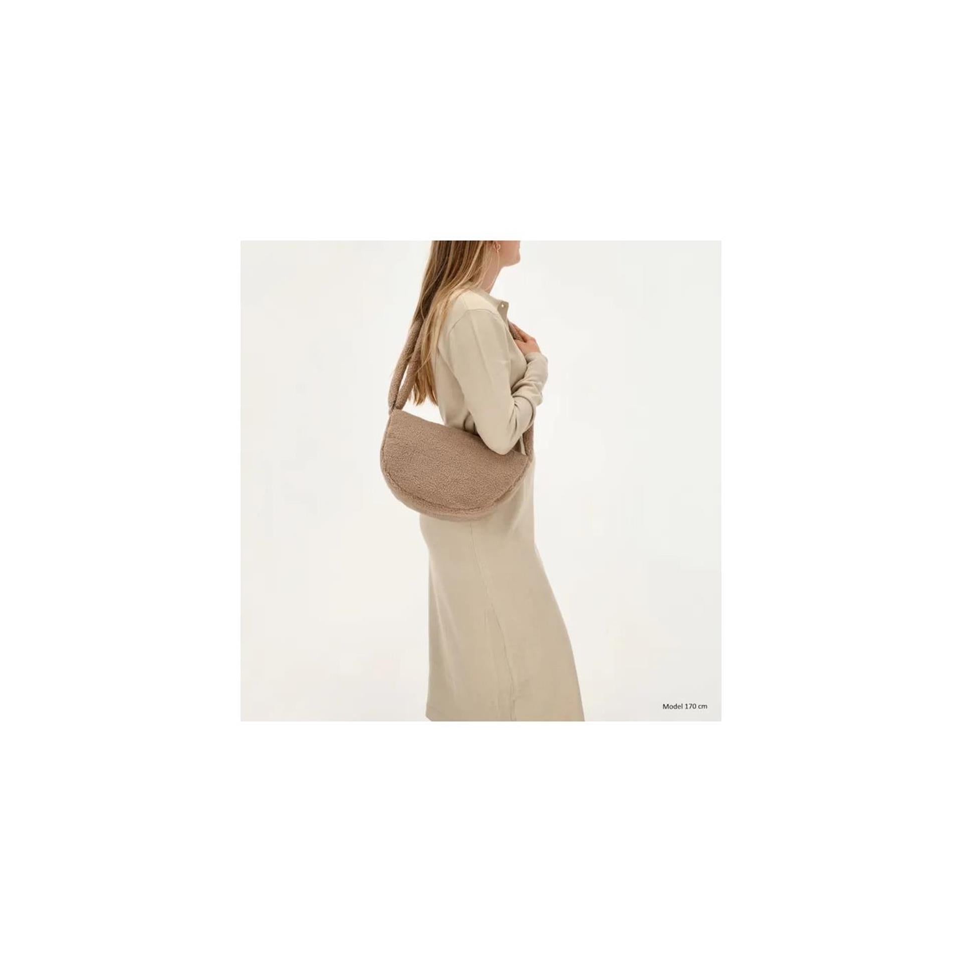Beagles teddy schoudertas 34x21cm taupe
