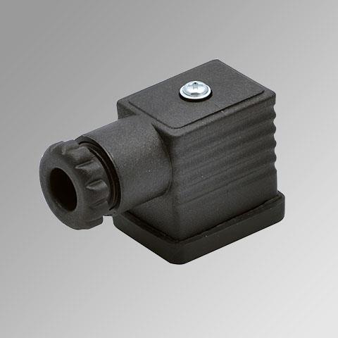 Metal work stekker standaard 22mm zwart