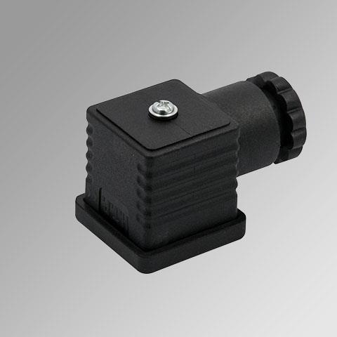 Metal work stekker standaard 30mm zwart