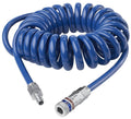 WhispAir Spiralschlauch Blau 8 mm