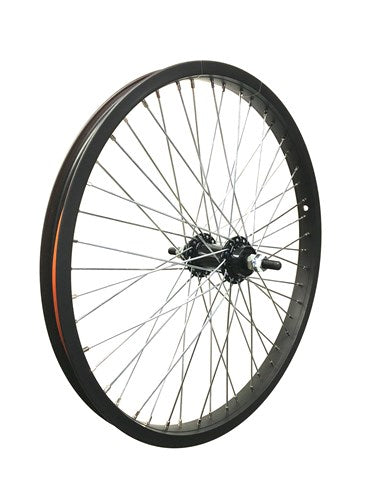 Vorderrad 20x2,125 Alu Freestyle, 48 Speichen, schwarz, 10-mm-Achse