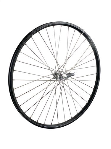 Hinterrad 28 Zoll, 622 schwarze Shimano-Bremsnabe, 13 Speichen
