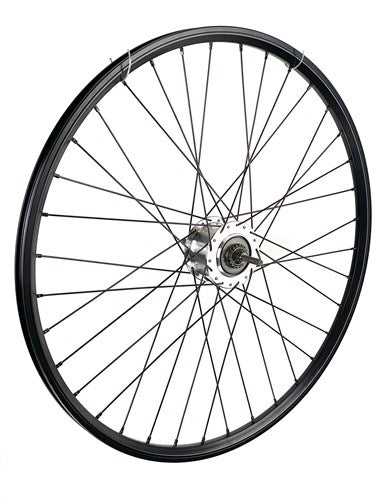 Hinterrad 28 Zoll 622 schwarz schwarze Speichen 7V Rollenbremse