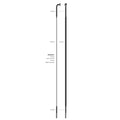 Sapim spaak 14-224 cx-ray plat zwart met nippel (20st)