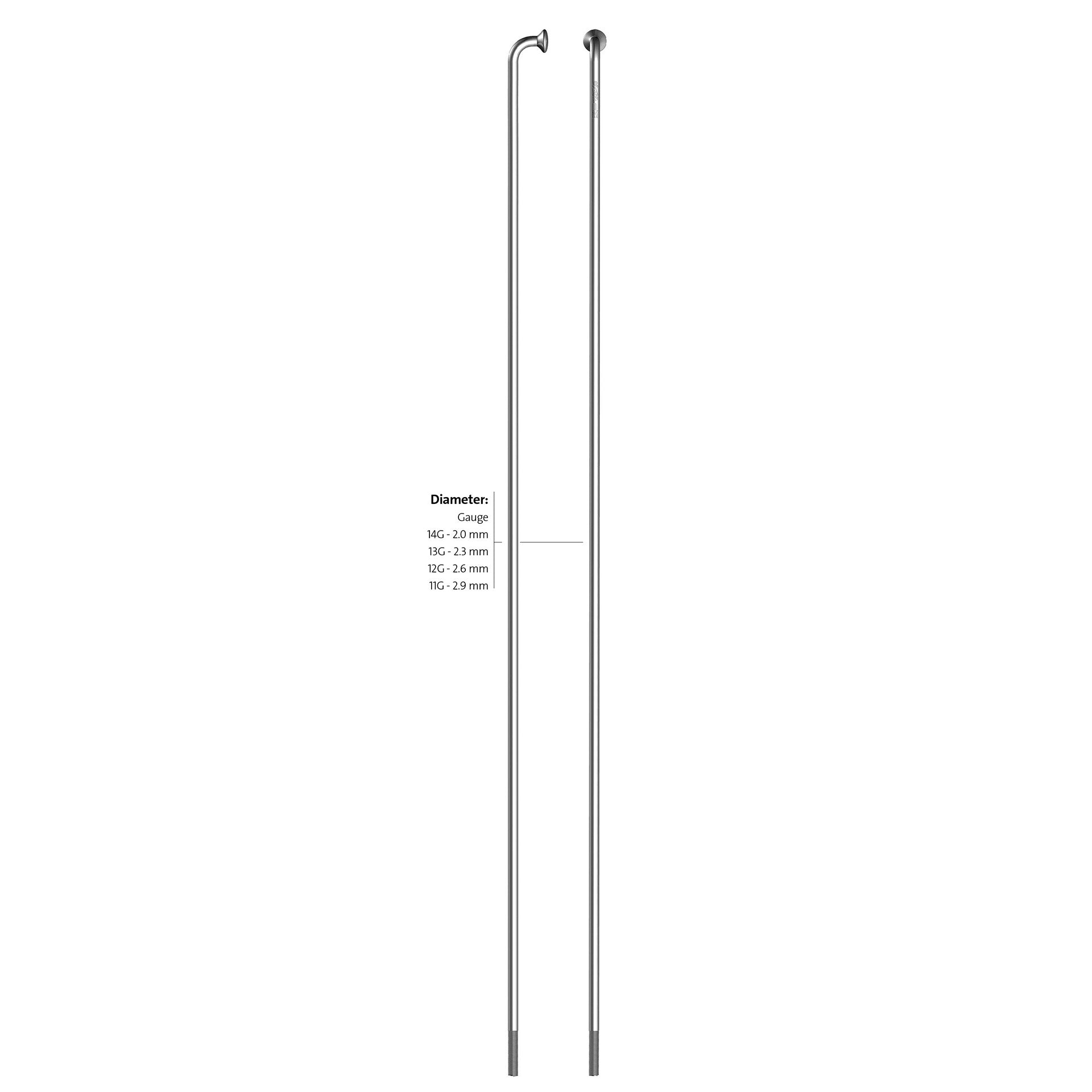 Alpina spaak zink 14-272 zonder nippel zilver (144st)