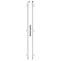 Sapim spaak 14-260 x-strong rvs zonder nippel (100st)