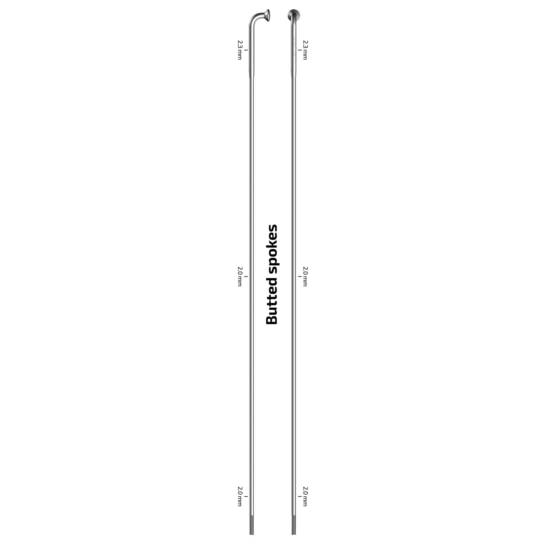 Sapim Speichen 14-278 X-Strong Edelstahl ohne Nippel (100 Stück)
