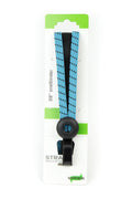 Widek triobinder eye met haak 24+2x12mm zwart babyblauw