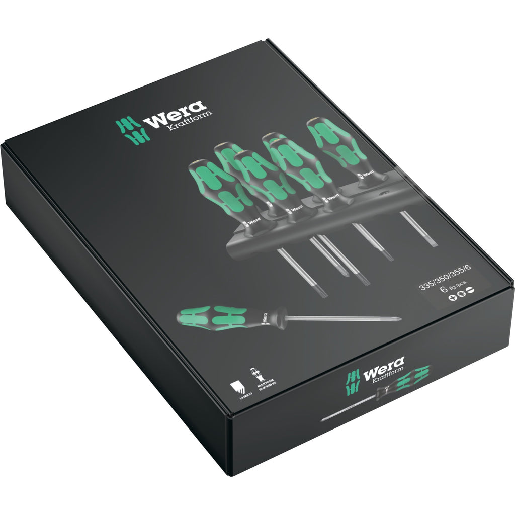 Wera 335 350 355 6 schroevendraaierset (6-delig)
