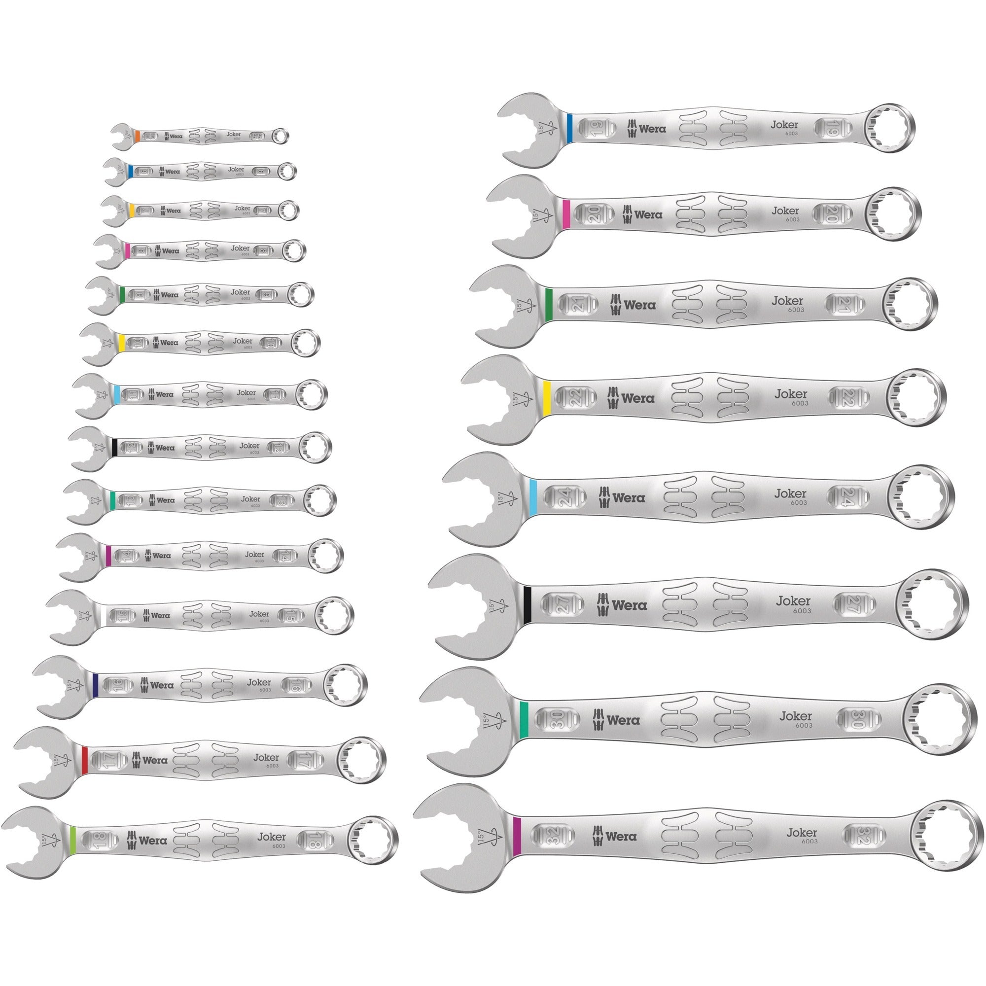Wera 6003 joker 22 set 1 moersleutel (combinatiesleutelset)