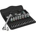 Wera 8100 sa 10 zyklop metal-ratelset doorsteekvierkant, 1 4 -aandrijving, inch , 28 -delig - 1 stuk(s) - 05004020001